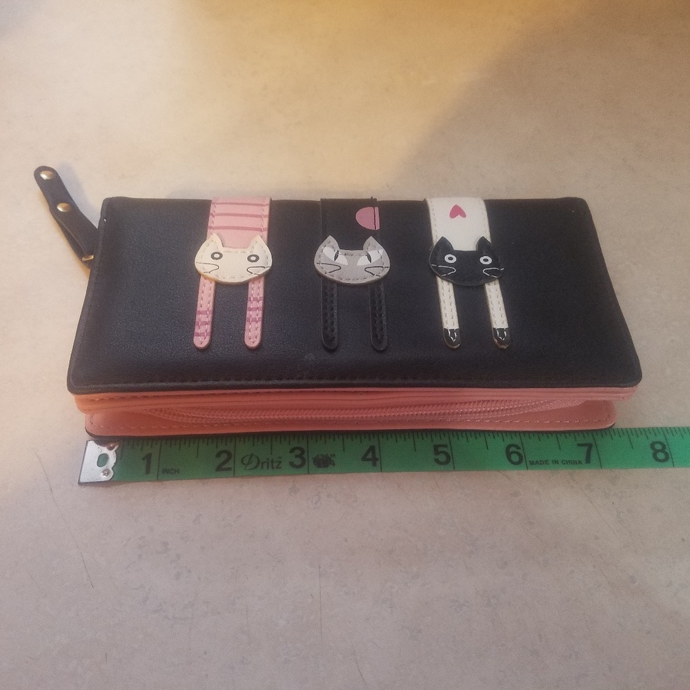 NWOT CAT Vegan Leather Wallet!